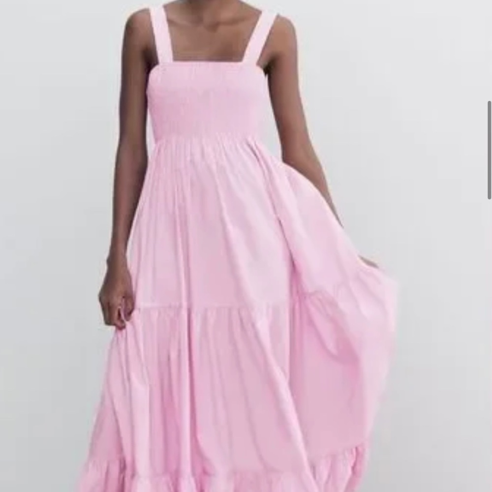 Zara pink maxi dress